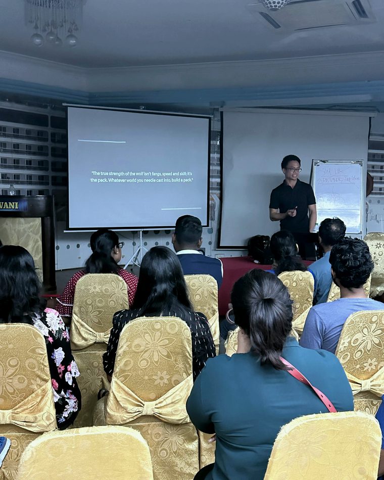 A talk during a private session