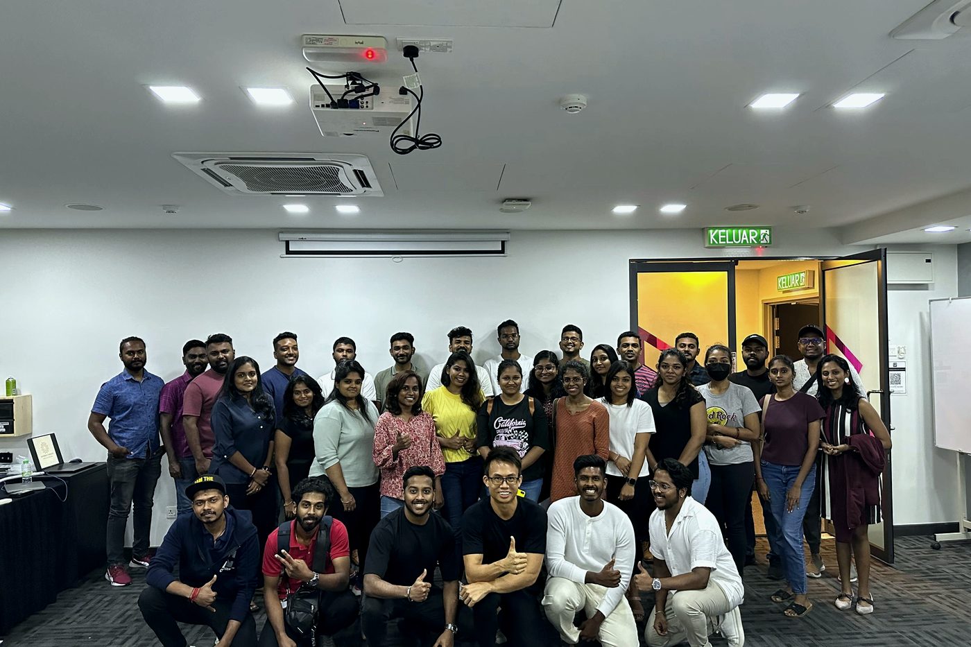 A large group of Blackwater Ventures members at a gathering